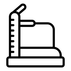 Gym workout icon outline vector. Exercise equipment. Fitness training