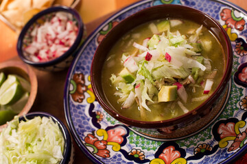 DELICIOUS MEXICAN FOOD ON COLORFUL BACKGROUND 