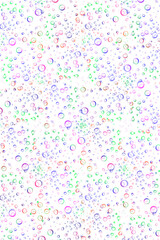 multicoloured bubbles graphic design 