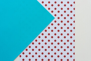 geometric shape and polka dot pattern