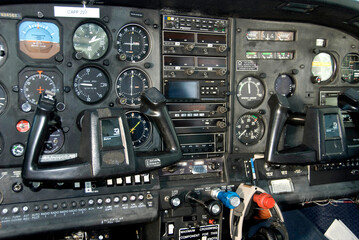 Airplane cockpit