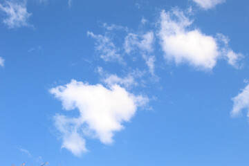 blue sky with clouds