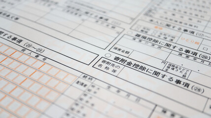 Fototapeta premium Tax return of Japan 2020 (確定申告）