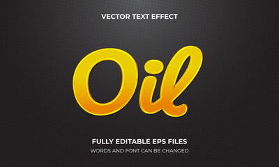 3D Text Effect Vector Template Design