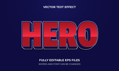 3D Text Effect Vector Template Design