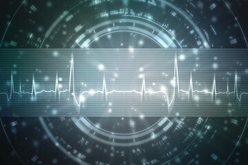 DNA structure, Genetics and medical science concept, Concept of biochemistry with Dna molecule on abstract medical background