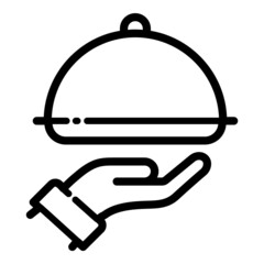 Restaurant Flat Icon Isolated On White Background