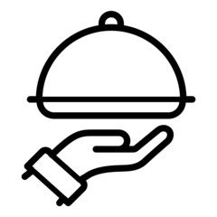 Fototapeta premium Restaurant Flat Icon Isolated On White Background