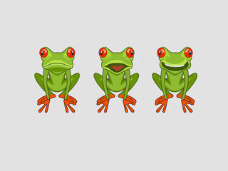 frog character cartoon illustration