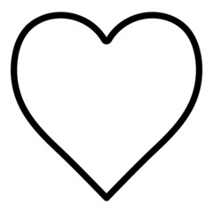 Heart Symbol Flat Icon Isolated On White Background