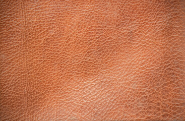 Genuine leather texture background. Dark brown, orange textures for decoration blank.