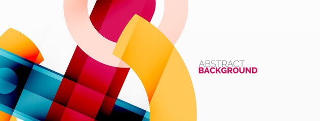 Color geometric stripes, lines abstract background. Minimal geometric template for wallpaper, banner, presentation