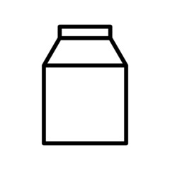 Milk icon. line icon style. suitable for drinks symbol. simple design editable. Design template vector