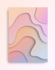 Abstract Paper Cut Illustration Background