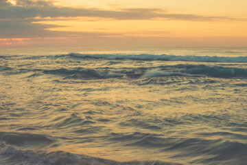 Fototapeta na wymiar Colourful sunrise on Australian beach