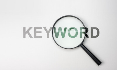 Find keywords concept. Keywords analysis. Highly Effective Keywords for a Search Engine Optimized...