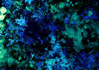 幻想的な水色の水彩テクスチャ背景
