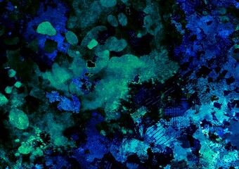 幻想的な水色の水彩テクスチャ背景