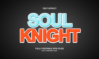editable text effect soul knight