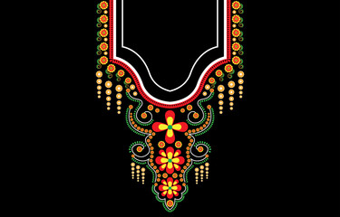 The design of the neckline and the front print of the geometric shirt combine traditional culture and detail the layout of beautiful stripes and flowers.
