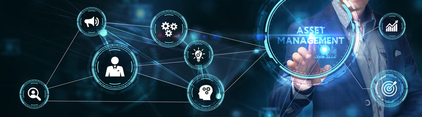 Asset management. Business, Technology, Internet and network concept.