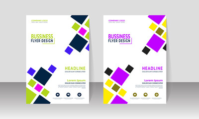 New Corporate Business Flyer Design, Travel Brochure Design, Real State A4 Template, Vector Illustration with Images