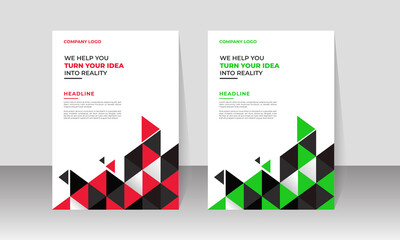 New Corporate Business Flyer Design, Travel Brochure Design, Real State A4 Template, Vector Illustration with Images