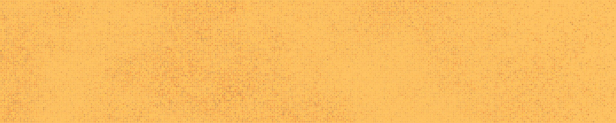 Sand Color Halftone Dotted. Panoramic Background. Abstract Polka Dots Pattern. Pop Art Style Backdrop. Wide Horizontal Long Banner. Vector Illustration, Eps 10. 