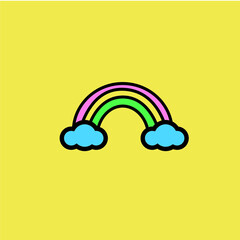 cute rainbow icon