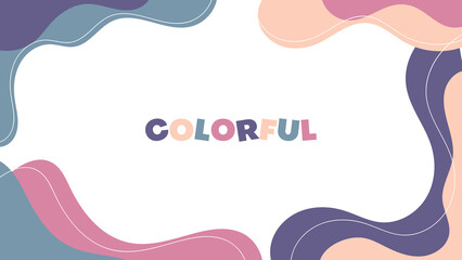 abstract fluid background in pastel color.vector illustration