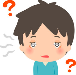 視界がぼんやりした男性、幻覚