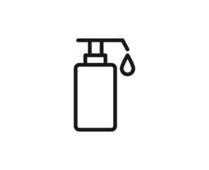 Beauty line icon on white background