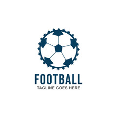 Obraz premium Soccer club emblem. Football badge shield logo, soccer ball team game club elements, Vector Logo Illustration Fit to championship or team