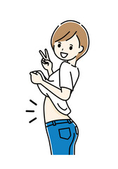 ダイエットに成功した女性