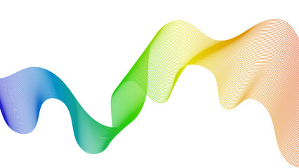 Abstract backdrop with wave gradient lines