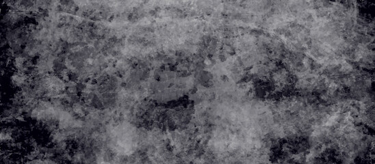 Dark cement wall background in vintage and abstract black background, closeup texture of black color. Old rubber texture, looks like a ground. Black and gray wallpaper.