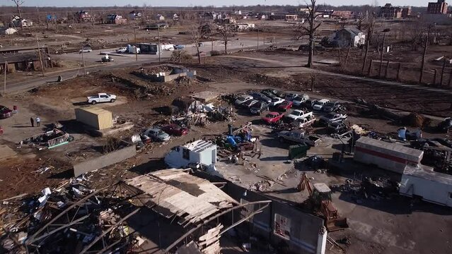 Mayfield Kentucky drone footage