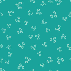 Green Coin money with dollar symbol icon isolated seamless pattern on green background. Banking currency sign. Cash symbol. Vector