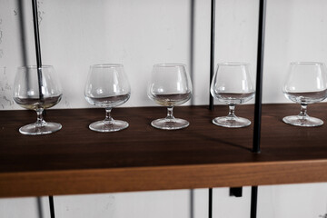 empty wine glasses