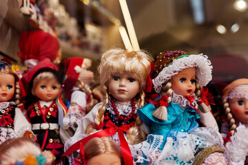 lots of beautiful dolls