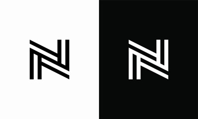 Initial Letter N Lettermark Logo Vector Design