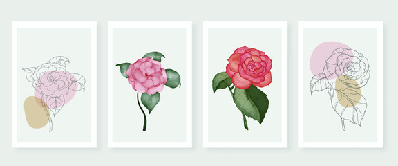 collection forest fern eucalyptus art foliage natural
leaves herbs in line style. Decorative beauty, elegant illustration
for design: Vector flower Botanical watercolor