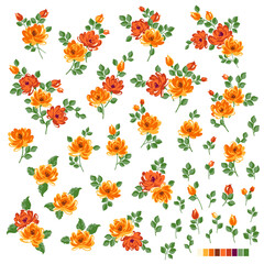 Abstract and impressive cute flower material,