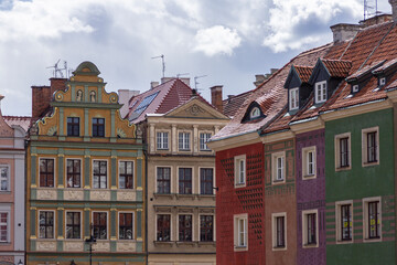 colorfull old bulding in old town