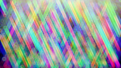 Abstract luminous multicolored linear neon background.