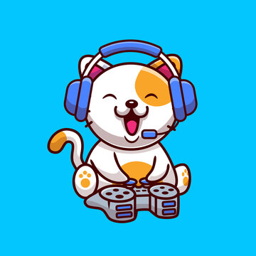 Cat game icon aesthetic - Top vector, png, psd files on