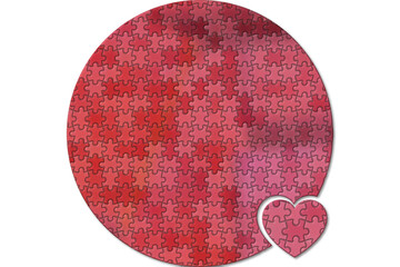red heart puzzle