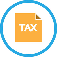 Tax icon sign symbol design