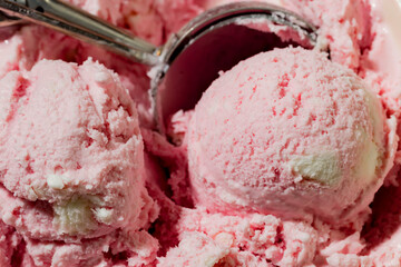 Ice cream rationed into balls 