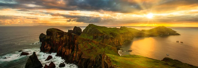 Handdoek met foto Panorama Landscape of Madeira island - Ponta de sao Lourenco - panorama  © Piotr Krzeslak